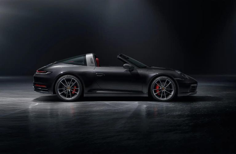 Porsche 911 Convertible Carrera 4 side view image