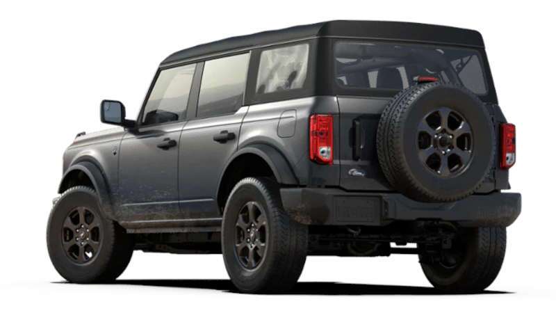A rear quarter view of the 2025 Ford Bronco Big Bend.