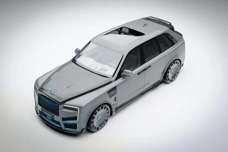 aerial diagonal mage of the Mansory Cullinan