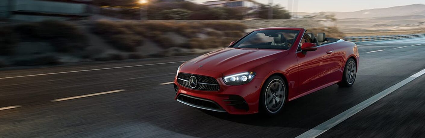 2021 Mercedes-Benz E-Class Cabriolet on a road