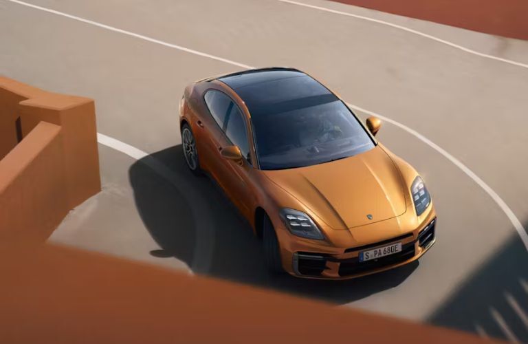 top view of the 2025 Porsche Panamera Turbo E-Hybrid
