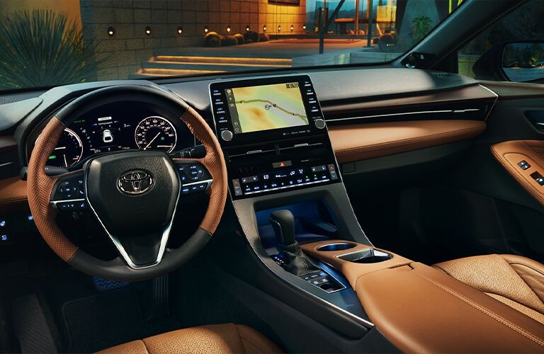 2021 Toyota Avalon Hybrid dash and front seats
