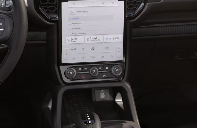 2025 Ford Ranger Lariat touchscreen display