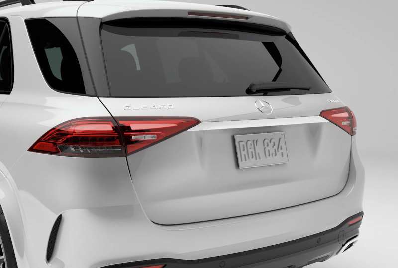 A rear external view of the GLE 450 SUV