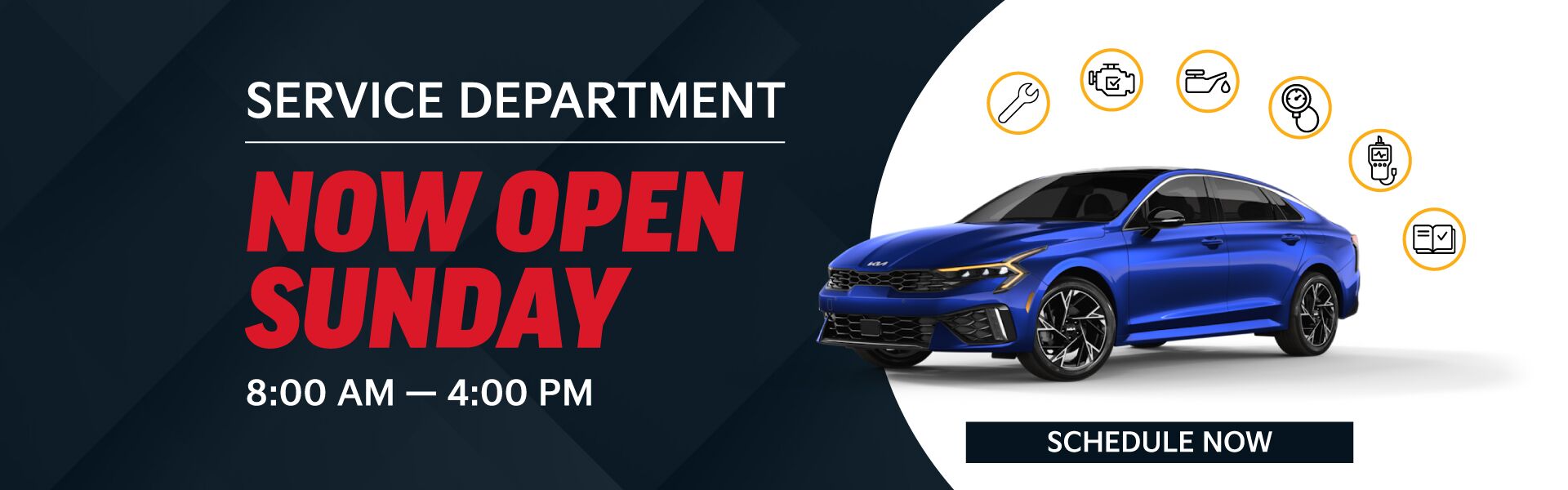 Service Dept Open Sun