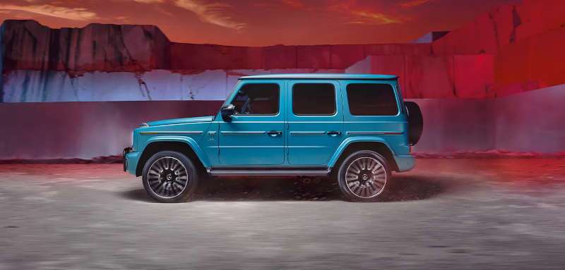 A side exterior view of the Mercedes-Benz G-Class