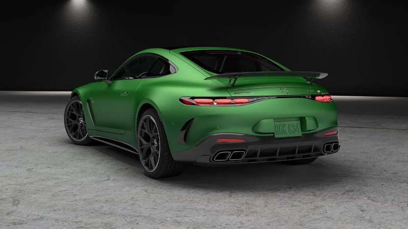 A rear 3/4 external view of the 2025 Mercedes-Benz AMG® GT 63