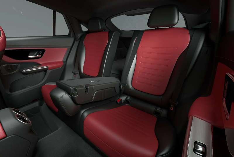 The rear seating in the 2026 Mercedes-Benz GLC 300 4MATIC® Coupe