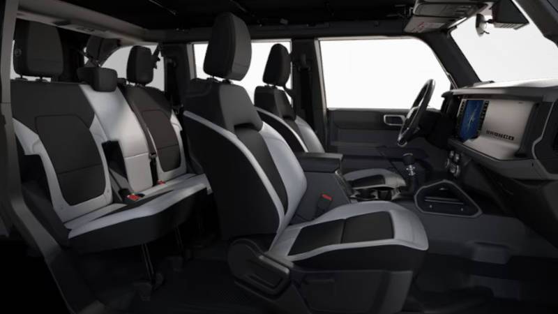 The seating in the 2025 Ford Bronco Big Bend near Atlanta.