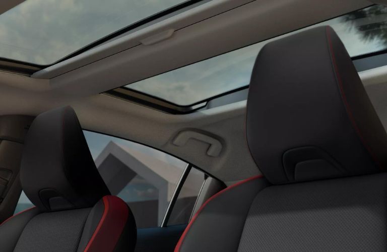 The seats of the 2023 Toyota Prius Prime is shown.