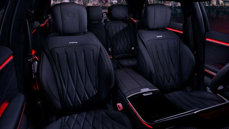The luxurious cabin in the 2026 Mercedes-Benz AMG® S 63 E PERFORMANCE Sedan