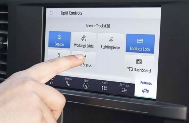 2025 Ford F-Series Super Duty touchscreen display