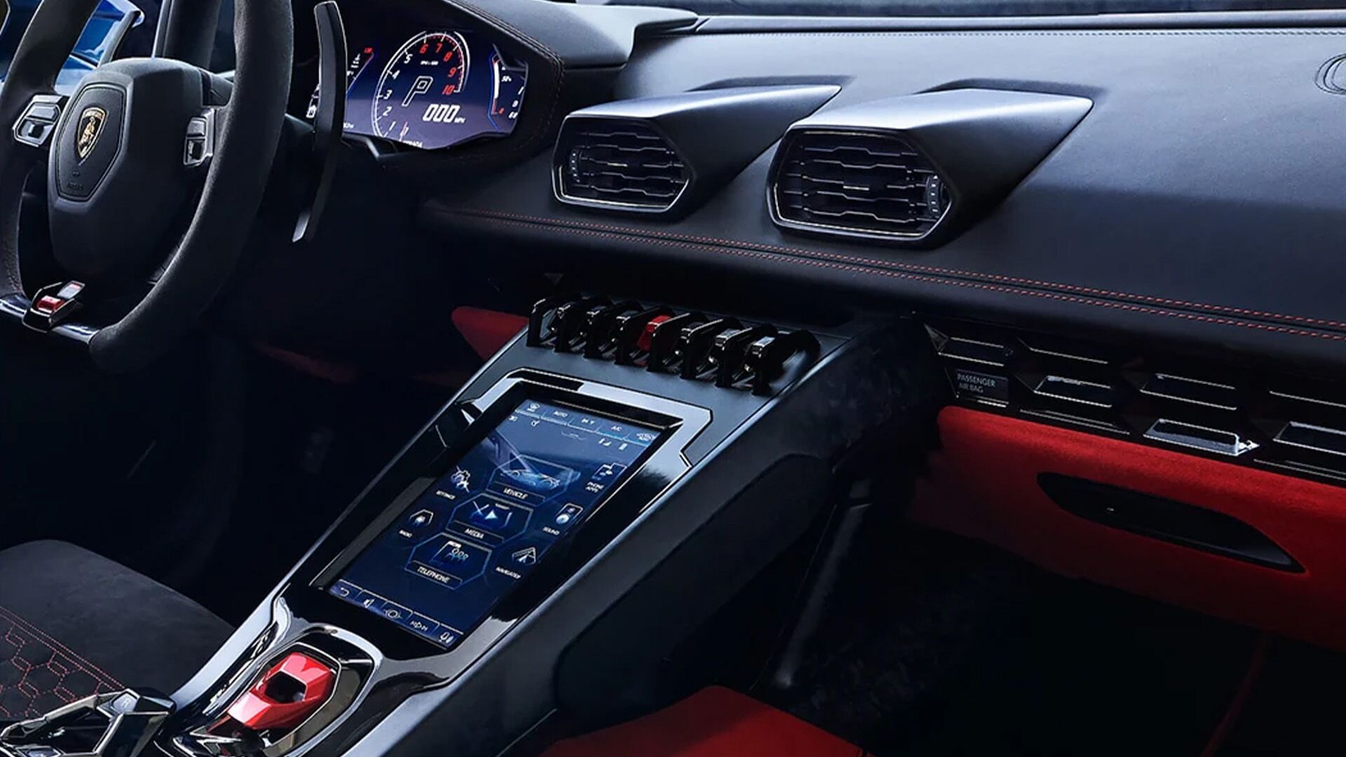 Huracán EVO Spyder interior