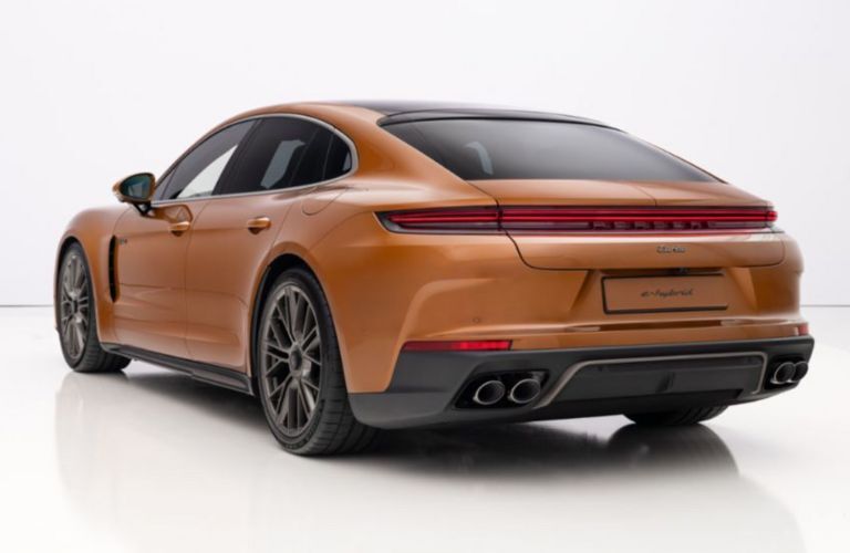 rear view of a Pre-Owned Porsche