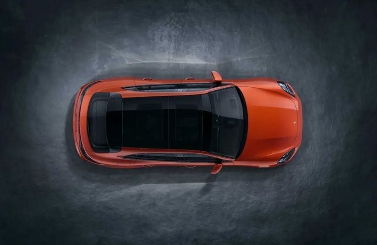 Top view of 2022 Porsche Panamera