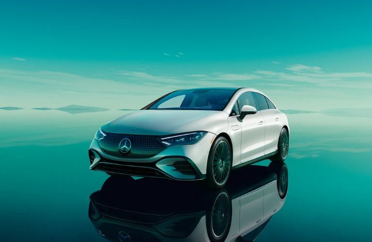 front quarter view of a Mercedes-Benz EQ Model