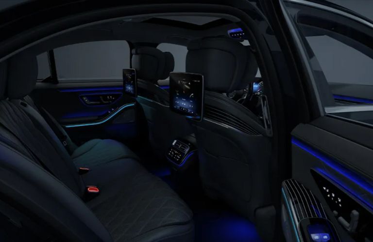interior ambient lighting of the 2024 Mercedes-Benz S-Class 500 4MATIC Sedan