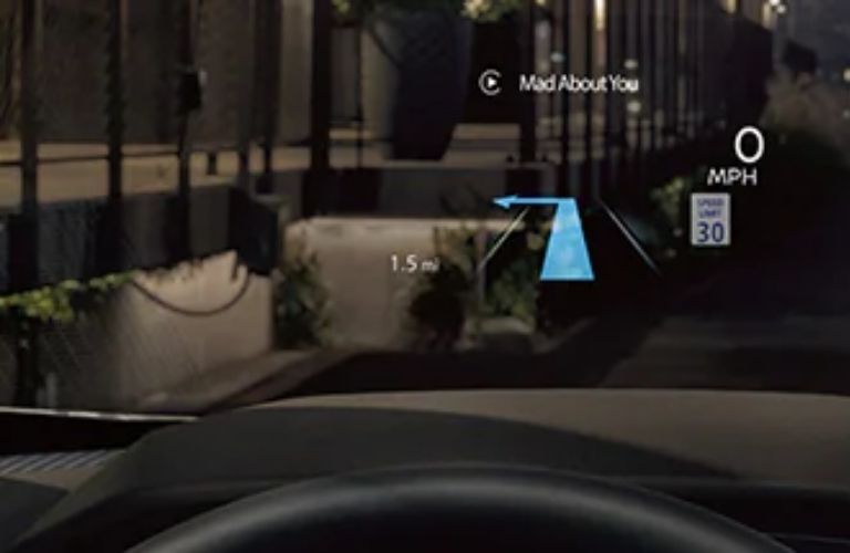 Heads-up display in a Nissan