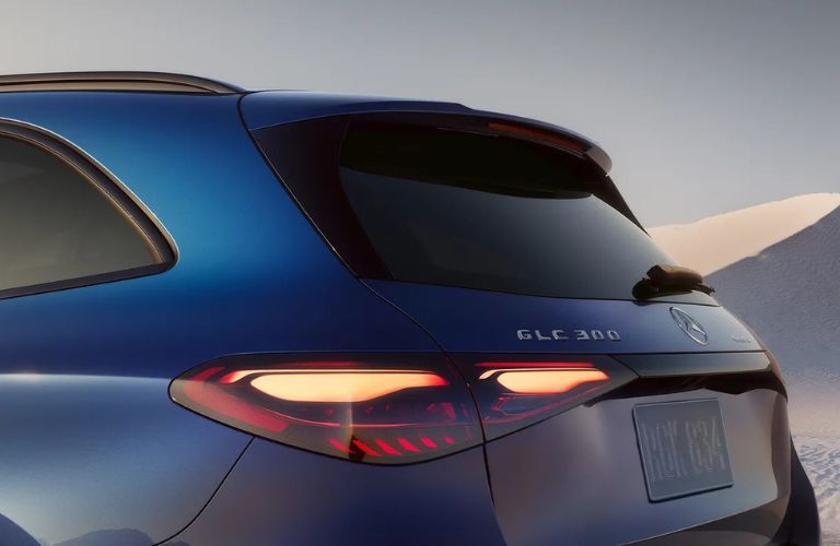 side view image of the rear end of the 2025 Mercedes-Benz GLC 300