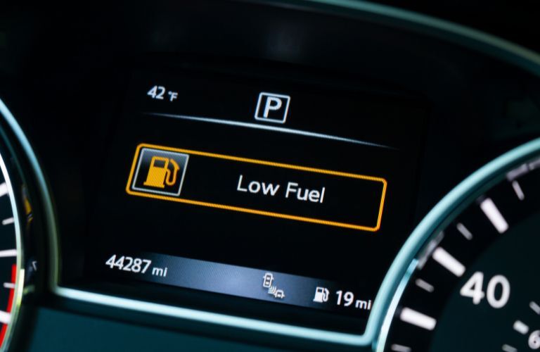 Low Fuel Warning Light