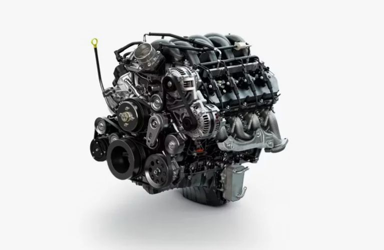2027 Ford F-250 Super Duty Lariat engine on white