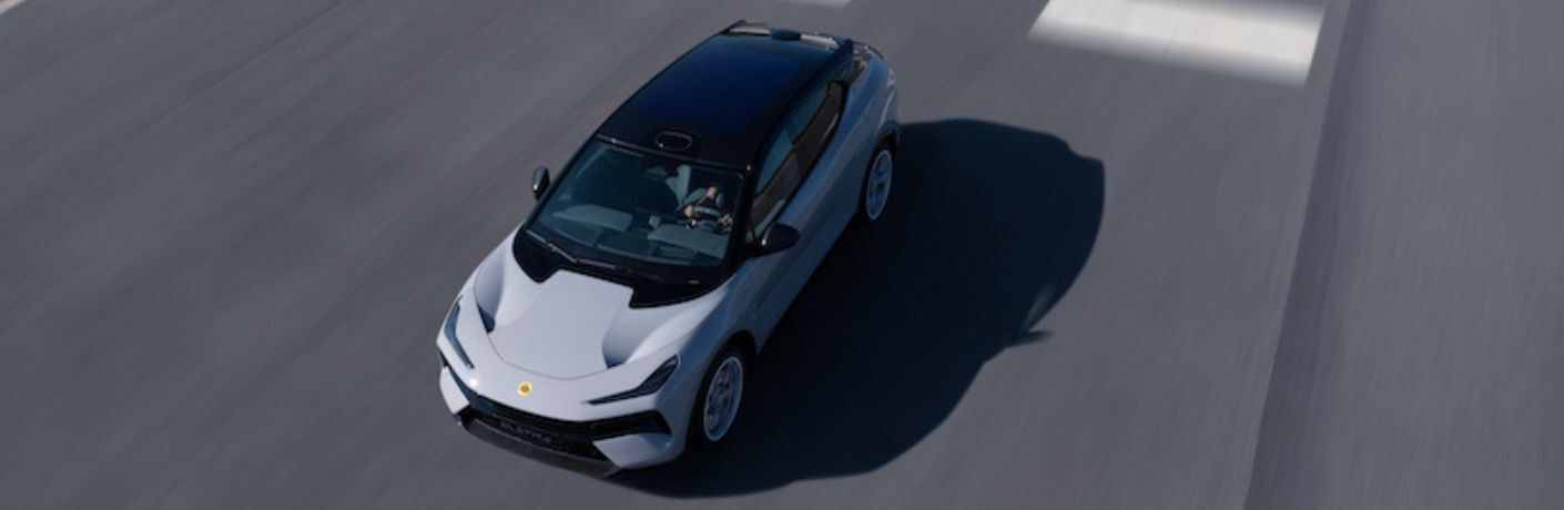 aerial view of a Lotus Eletre SUV