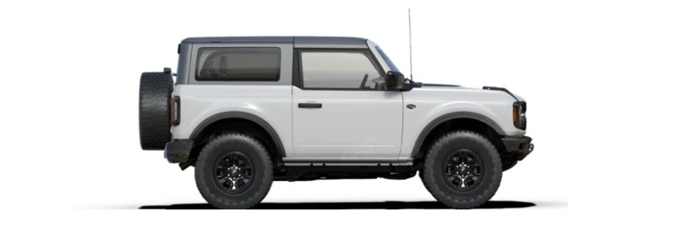 2024 Ford Bronco Wildtrak side view on white