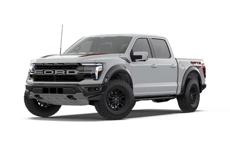 2026 Ford F-150 Raptor front view on white
