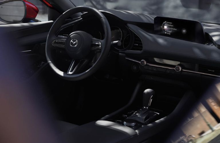 dashboard view of the 2025 Mazda3 Hatchback
