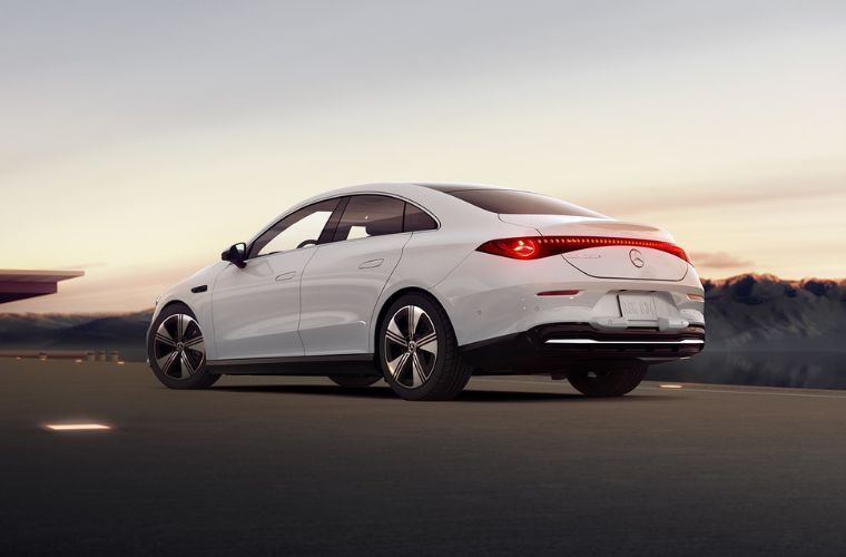 2027 Mercedes-Benz CLA 250+ Electric Sedan exterior rear view