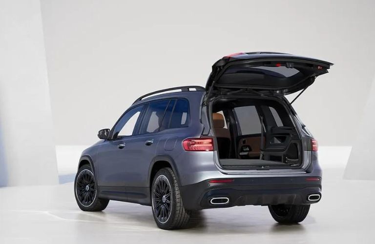 rear-view image of the 2025 Mercedes-Benz AMG GLB 35 SUV with open cargo space