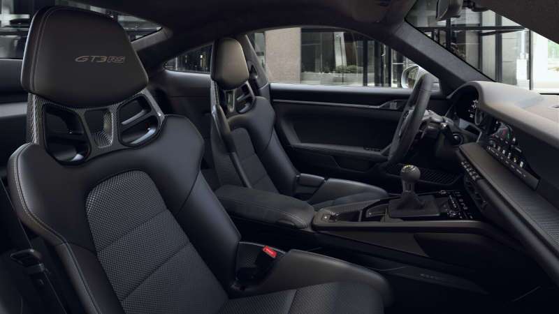 The front seating in the 2025 Porsche 911 GT3 RS