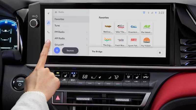 The infotainment system in the 2026 Toyota Camry