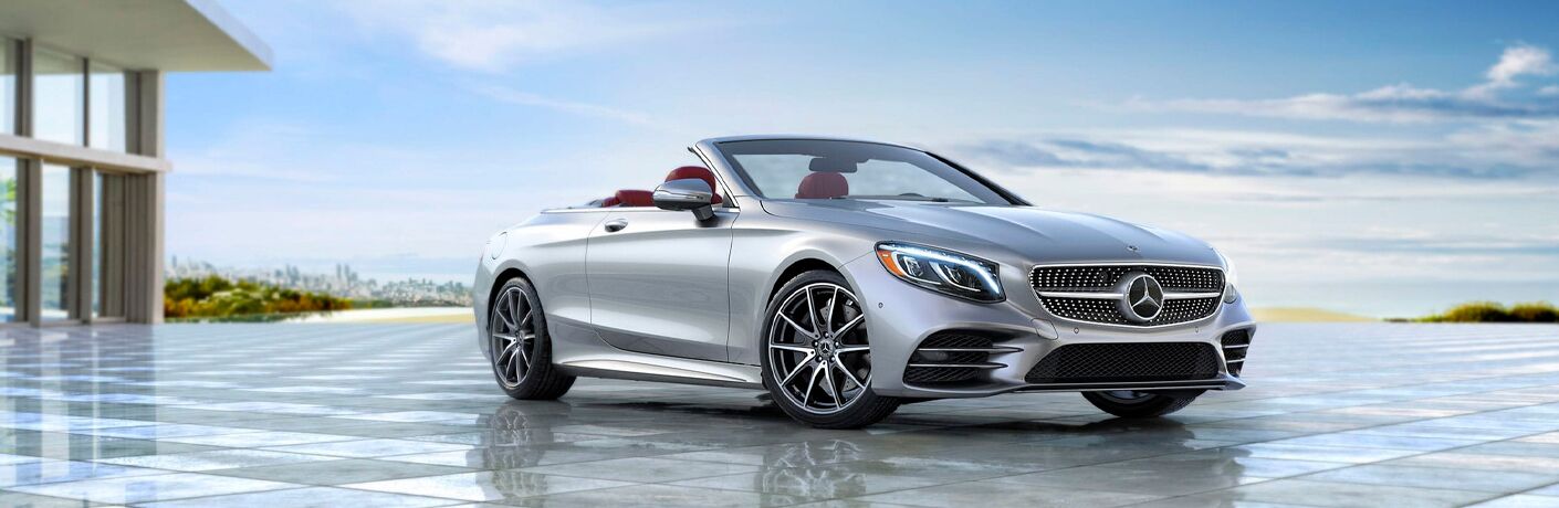 2021 Mercedes-Benz S-Class Cabriolet parked on a plaza