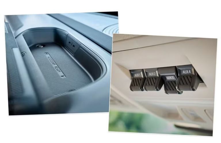 2025 Ford Bronco Sport pre-wired hero switches and wireless charging pad
