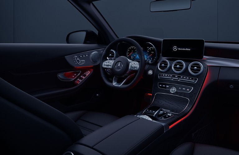 Cockpit view of the 2023 Mercedes-Benz C-Class Cabriolet