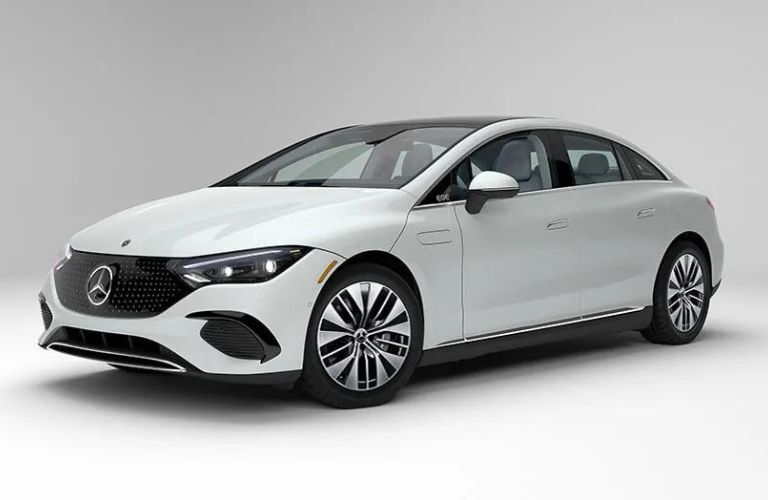 diagonal front view image of the 2024 Mercedes-Benz EQE 350+ Sedan