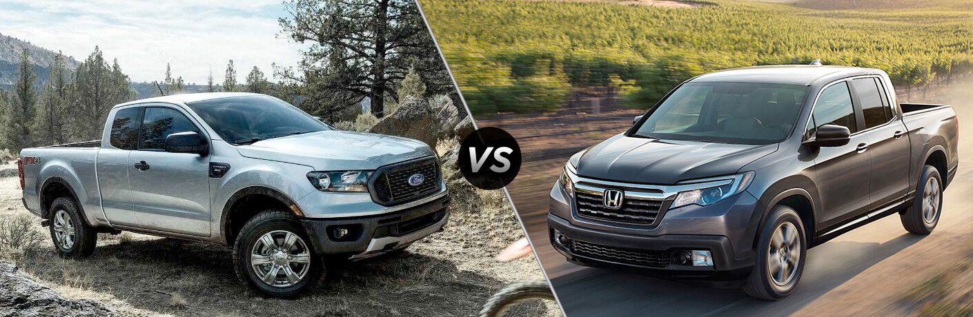 Ford Ranger and Honda Ridgeline in comparison image