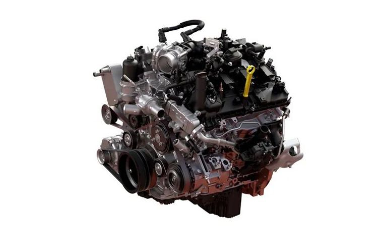 2024 Ford Bronco Wildtrak engine on white