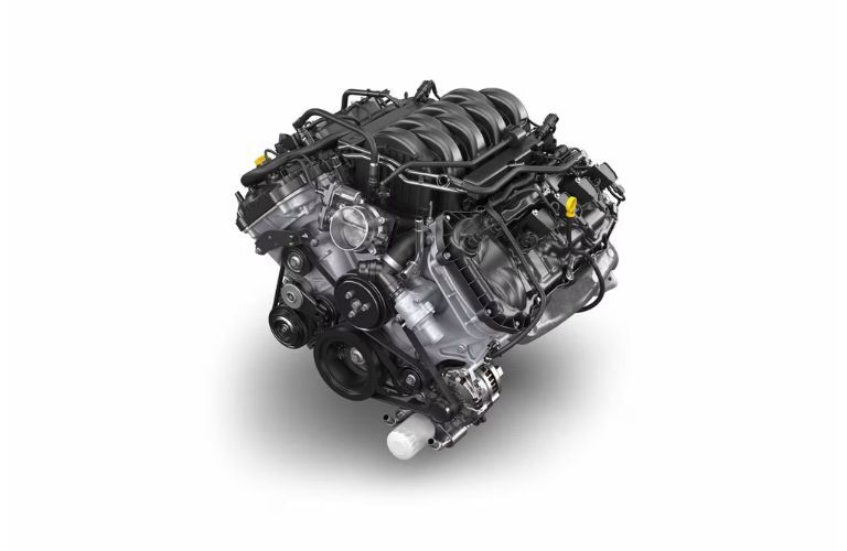 2026 Ford F-150 Tremor engine on white