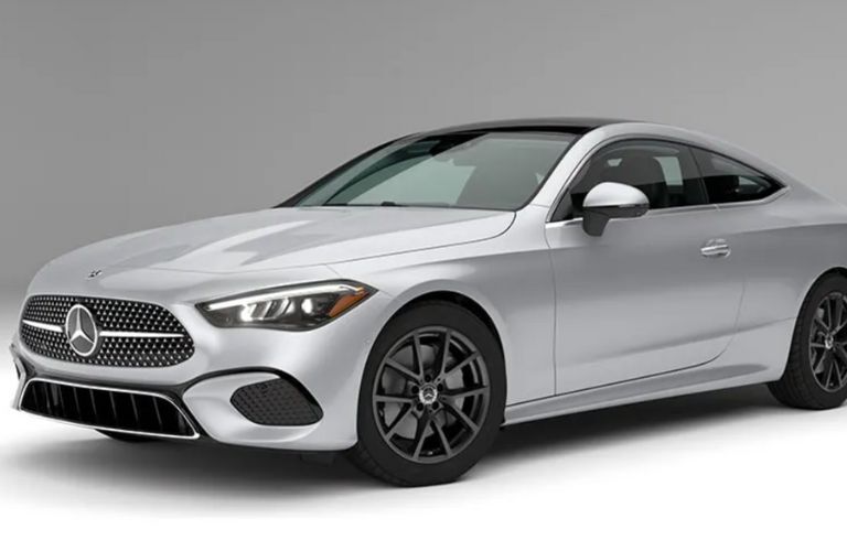 front and side view of the 2025 Mercedes-Benz CLE 300 4MATIC® Coupe