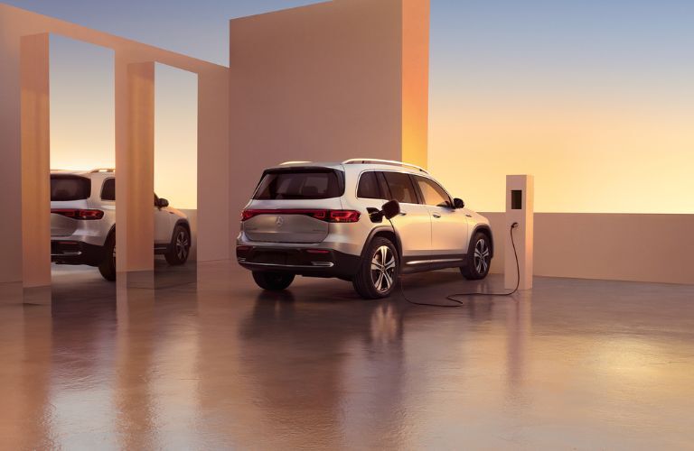 2023 Mercedes-Benz EQB charging at a charging station