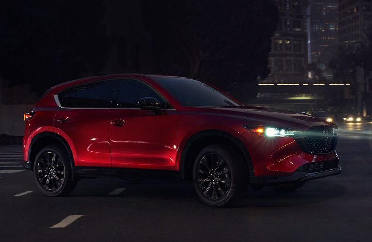 2023 Mazda CX-5 side and partial front view