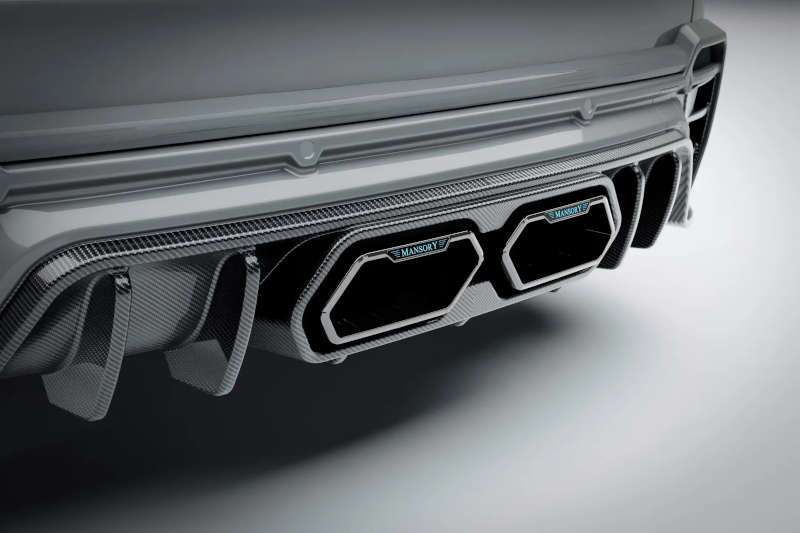 The custom exhaust on the Mansory Rolls-Royce Cullinan