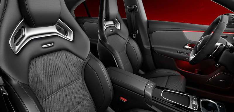The front seats in the 2025 Mercedes-Benz CLA