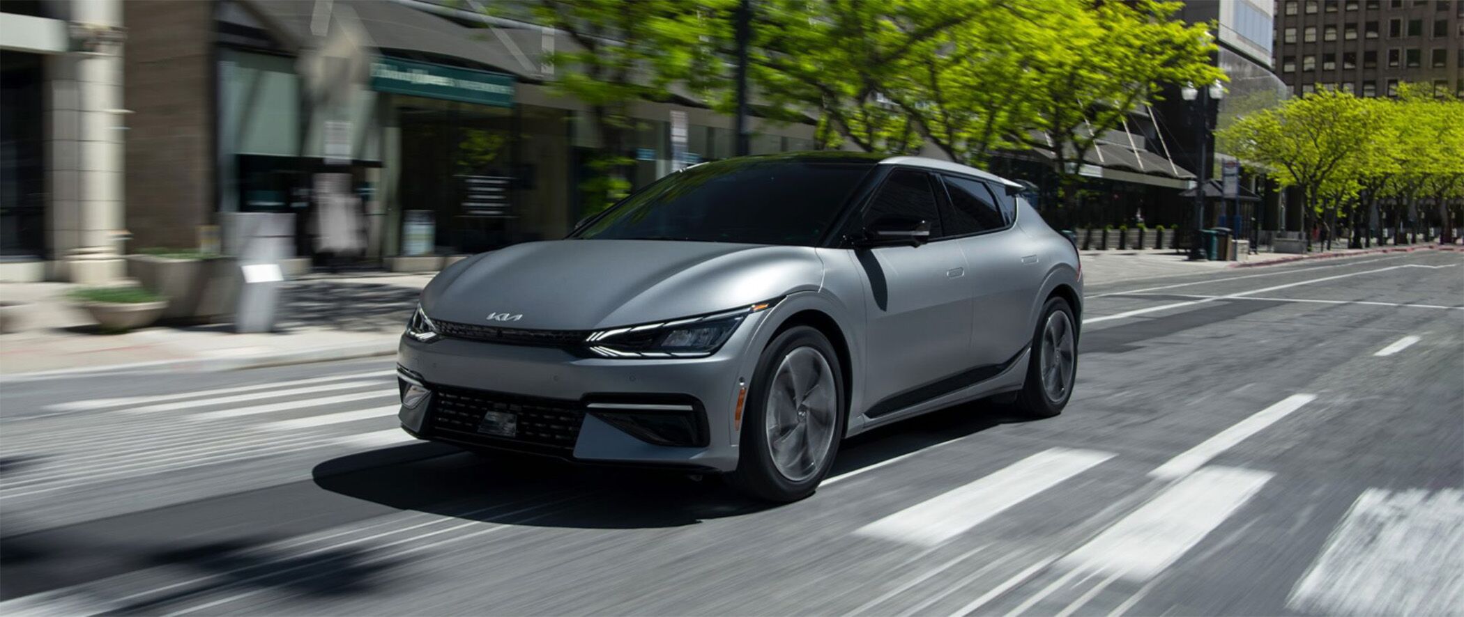 2024 Kia EV6 Driving on the road