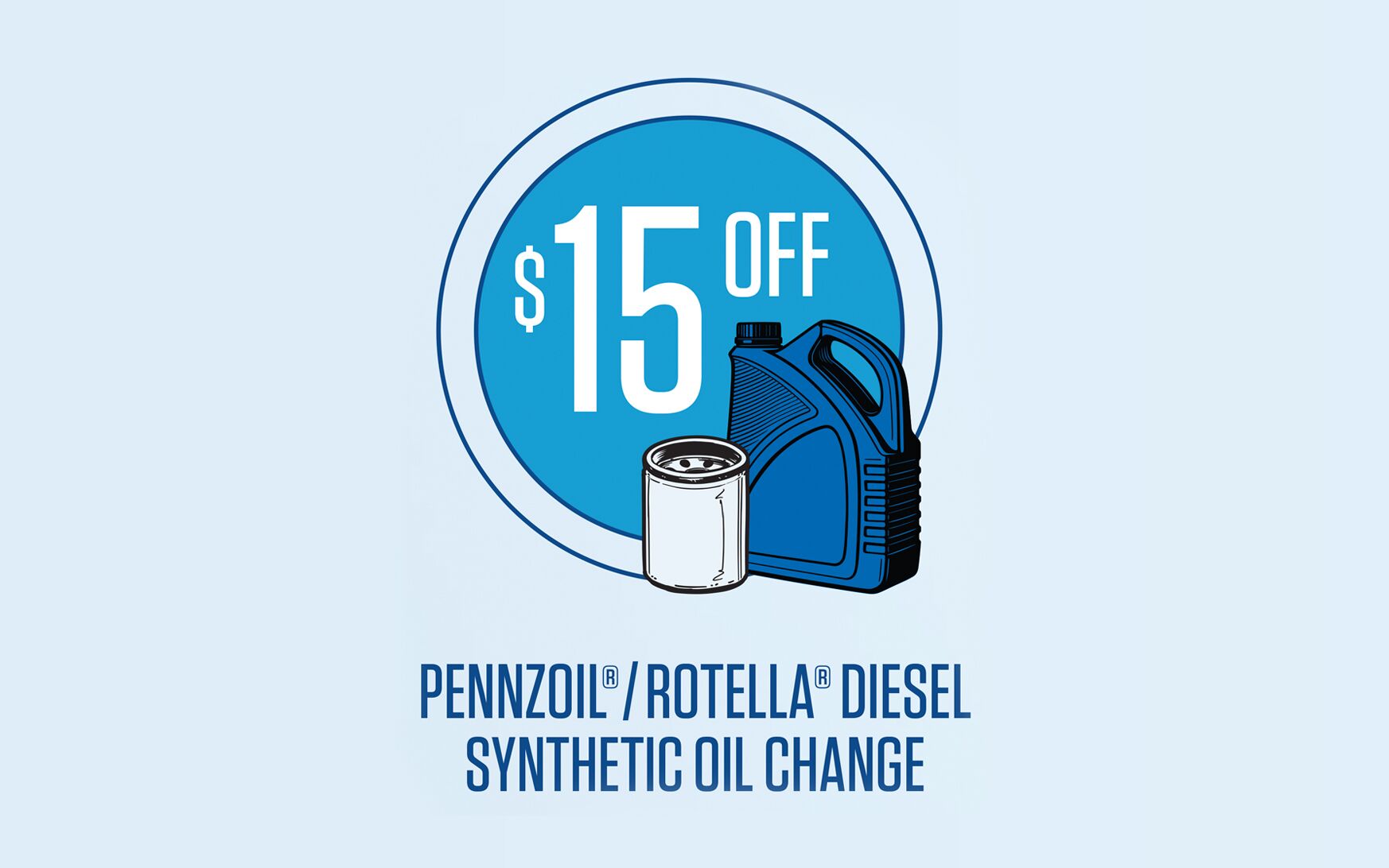 Pennzoil/Rotella Diesel Synthetic Oil Change