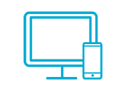 computer and mobile phone icon