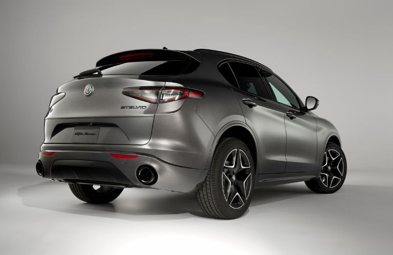 Rear three-quarter view of the 2020 Alfa Romeo Stelvio