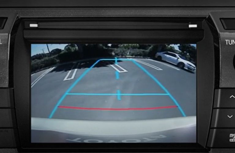 Backup camera in a Toyota